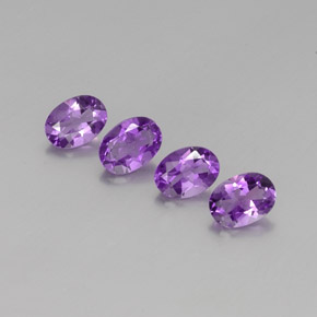 2.78 ct natürliche Mittelrosa Violett Amethyst-Edelsteine, Oval Schliff, VS