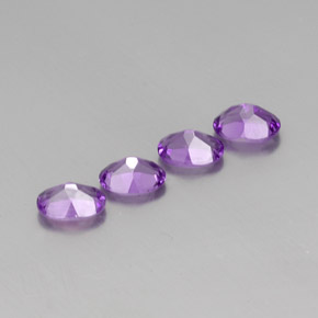 2.78 ct natürliche Mittelrosa Violett Amethyst-Edelsteine, Oval Schliff, VS