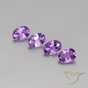 2.70 ct natürliche Mittelrosa Violett Amethyst-Edelsteine, Oval, VS