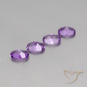 2.70 ct natürliche Mittelrosa Violett Amethyst-Edelsteine, Oval, VS