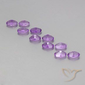 4.10 ct natürliche Mitteldunkles Violettviolett Amethyst-Edelsteine, Oval, VVS-VS