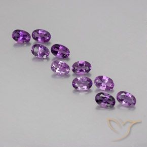 4.05ctw Natürlicher Lilaisch-violett Amethyst, Oval, VVS-VS