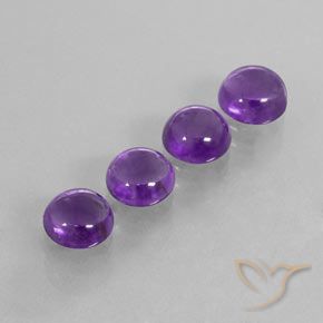8,29 ct natürliche Mittel-helles Violett Amethyst-Edelsteine, Rund Schliff, Transparent