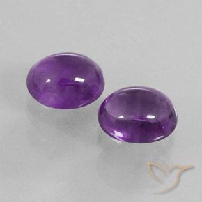 8.82 ct natürliche Mittelviolett Amethyst-Edelsteine, Oval, Transparent