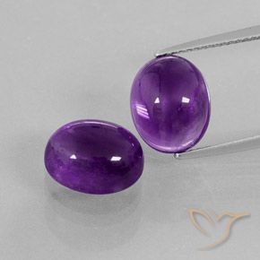 7.89 ct natürliche Mittelviolett Amethyst-Edelsteine, Oval, Transparent