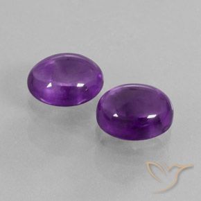 7.54 ct natürliche Mittelviolett Amethyst-Edelsteine, Oval, Transparent