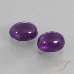 7.43 ct natürliche Mittelviolett Amethyst-Edelsteine, Oval, Transparent