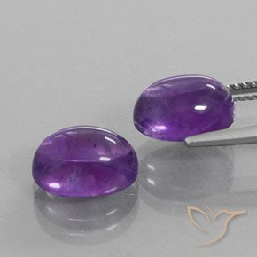 6.37 ct natürliche Mittel-helles Violett Amethyst-Edelsteine, Oval, Transparent