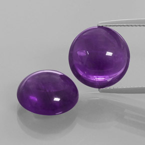  ct natürliche Lila Amethyst-Edelsteine, Runden, Transparent