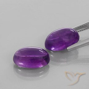 13.00 ct natürliche Mittelviolett Amethyst-Edelsteine, Oval, Transparent
