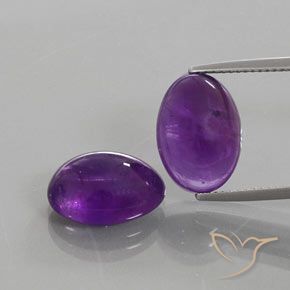 12.04 ct natürliche Mittelviolett Amethyst-Edelsteine, Oval Schliff, Transparent