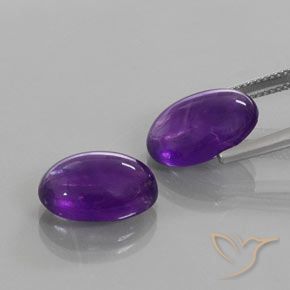 12.26 ct natürliche tiefviolett Amethyst-Edelsteine, Oval, Transparent