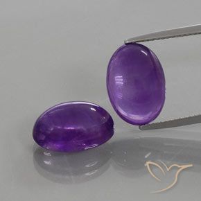 13.57ctw Natürlicher tiefviolett Amethyst, Oval, Transparent
