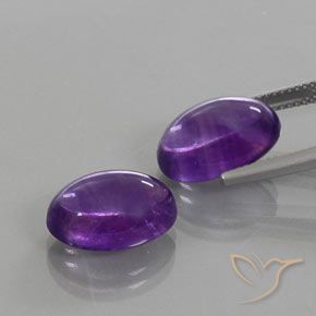 13.57 ct natürliche tiefviolett Amethyst-Edelsteine, Oval, Transparent