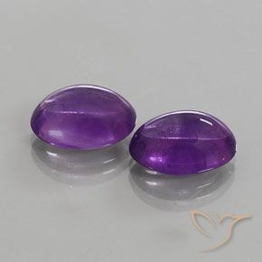 12.26 ct natürliche Mittel-Dunkelviolett Amethyst-Edelsteine, Oval, Transparent
