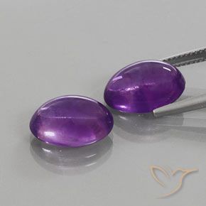 12.26 ct natürliche Mittel-Dunkelviolett Amethyst-Edelsteine, Oval, Transparent