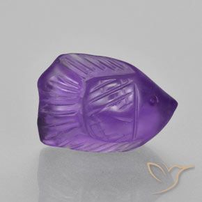 6.35ct Natürlicher Mittelviolett Amethyst, Fantasie, Transparent