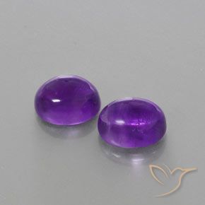 6.14 ct natürliche tiefviolett Amethyst-Edelsteine, Oval, Transparent