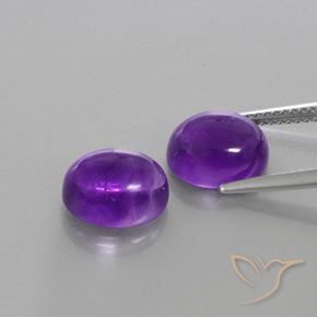 6.14 ct natürliche tiefviolett Amethyst-Edelsteine, Oval, Transparent