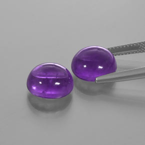  ct natürliche Lila Amethyst-Edelsteine, Rund Schliff, Transparent