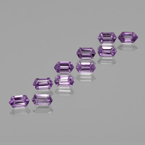 5.33 ct natürliche Mittelviolett Amethyst-Edelsteine, Ausgefallene Form, VS