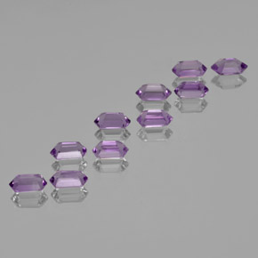 5.33 ct natürliche Mittelviolett Amethyst-Edelsteine, Ausgefallene Form, VS