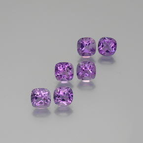  ct natürliche Violet Amethyst-Edelsteine, Kissenschliff, VS