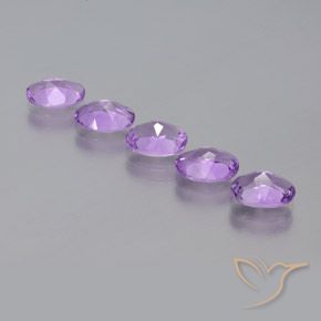 3.40 ct natürliche Mittelrosa Violett Amethyst-Edelsteine, Oval, VS