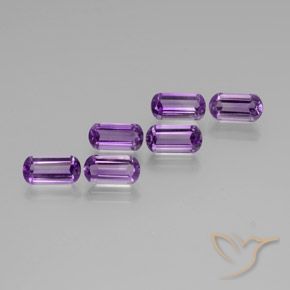 6.45 ct natürliche Mittelviolett Amethyst-Edelsteine, Fantasie, VS