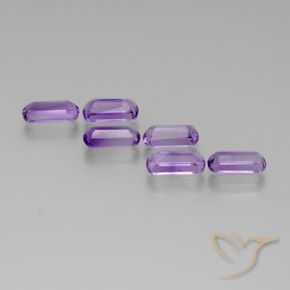 5.95 ct natürliche Mittelviolett Amethyst-Edelsteine, Ausgefallene Form, VS