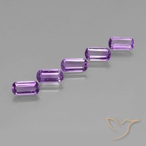 4.90 ct natürliche Lilaisch-violett Amethyst-Edelsteine, Fantasie, VS