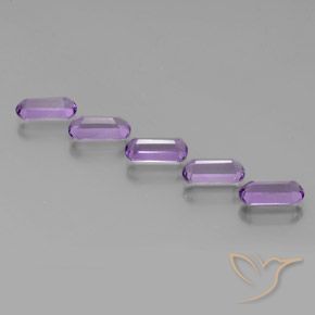 4.84 ct natürliche Lilaisch-violett Amethyst-Edelsteine, Fantasie, VS