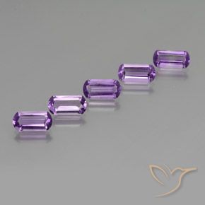 4.83 ct natürliche Lilaisch-violett Amethyst-Edelsteine, Fantasie, VS