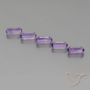 4.83 ct natürliche Lilaisch-violett Amethyst-Edelsteine, Fantasie, VS