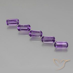 5.09ctw Natürlicher Mitteldunkles Violettviolett Amethyst, Fantasie, VS