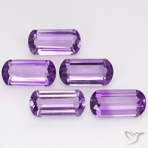 4.92 ct natürliche Tiefviolettes Violett Amethyst-Edelsteine, Fantasie, VS