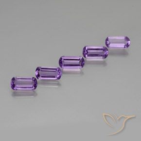 4.97 ct natürliche Tiefviolettes Violett Amethyst-Edelsteine, Fantasie, VS