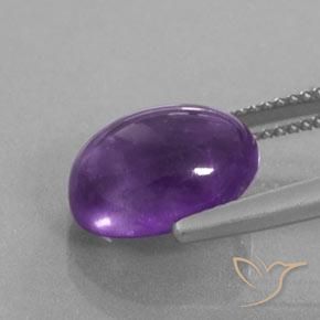 9,17 ctw natürlicher tiefviolett Amethyst, Oval, Transparent / Lichtdurchlässig