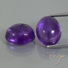 8.09ctw Natürlicher Mittelviolett Amethyst, Oval, Transparent / Lichtdurchlässig