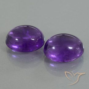 8.09 ct natürliche Mittelviolett Amethyst-Edelsteine, Oval, Transparent / Lichtdurchlässig