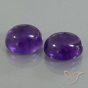 8.16 ct natürliche Mittelviolett Amethyst-Edelsteine, Oval, Transparent / Lichtdurchlässig