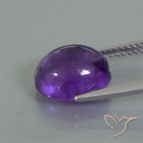 9,17 ctw natürlicher Mittelviolett Amethyst, Oval, Transparent / Lichtdurchlässig