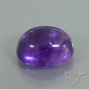 9,17 ctw natürlicher Mittelviolett Amethyst, Oval, Transparent / Lichtdurchlässig