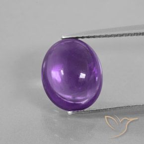 3.79ct Natürlicher Tiefviolettes Violett Amethyst, Oval, Transparent / Lichtdurchlässig
