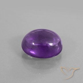 9,17 ctw natürlicher Tiefviolettes Violett Amethyst, Oval, Transparent / Lichtdurchlässig