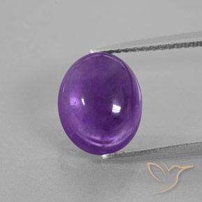4.27ct Natürlicher Lilaisch-violett Amethyst, Oval, Transparent / Lichtdurchlässig