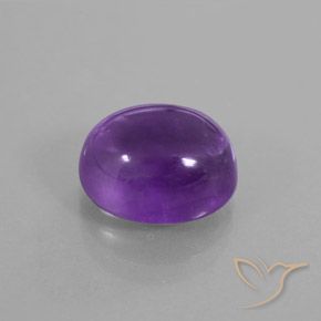 9,17 ctw natürlicher Lilaisch-violett Amethyst, Oval, Transparent / Lichtdurchlässig