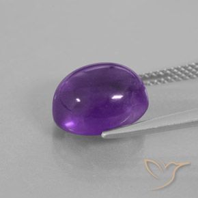 9,17 ctw natürlicher Lilaisch-violett Amethyst, Oval, Transparent / Lichtdurchlässig