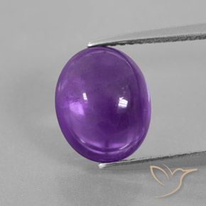 9,17 ctw natürlicher Intensives Violett Amethyst, Oval, Transparent / Lichtdurchlässig