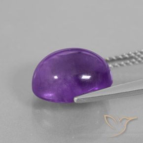 9,17 ctw natürlicher Intensives Violett Amethyst, Oval, Transparent / Lichtdurchlässig
